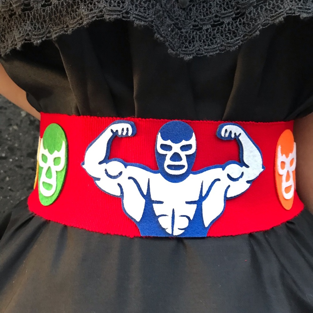 Mexican Lucha libre Faja belt -day of the dead